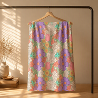 Tissu Popeline de Coton Tissé Premium Respirant Motifs Floraux Personnalisés Bébé Enfants Garçons Filles Léger 110 GSM Cylindre Traditionnel
