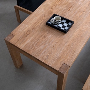 Mesa de Comedor Grande de Estilo Wabi-Sabi, Fabricada en China, con Acabado Antiguo sin Bambú, Mesa Larga para Escritorio - Product Image 4