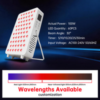 Panneau de luminothérapie rouge 660nm 850nm, prêt à être expédié, panneau LED à haute irradiance, fabrication directe, OEM ODM