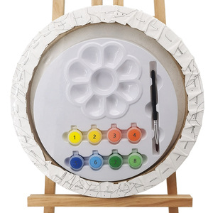 Vendita calda Pre-stampato cartone animato tela allungata pittura didattica <span class=keywords><strong>da</strong></span> <span class=keywords><strong>colorare</strong></span> Set di disegno - Product Image 1