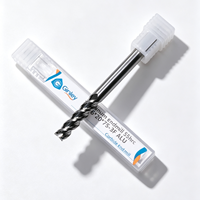 Fraise à queue en carbure de tungstène Ginley HRC55 3F, queue de 6 mm, coupe de 20 mm, longueur totale de 75 mm, grande capacité de coupe, anti-adhérence, pour aluminium, outil d'usinage CNC