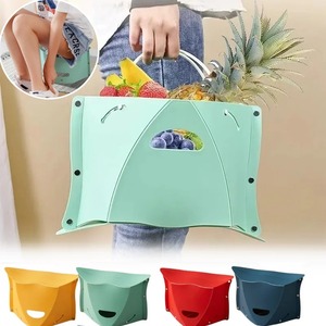 Portable Plastic Folding <b>Stool</b> Foldable <b>Storage</b> Chair Multifunctional Outdoor Camping <b>Stool</b> For Travel Picnic Balcony Furniture - Product Image 4