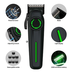 Nouvelle <span class=keywords><strong>tondeuse</strong></span> professionnelle intelligente pour hommes, sans fil, 9000 tr/min, kit de coupe de <span class=keywords><strong>cheveux</strong></span>, utilisation en hôtel - Product Image 4