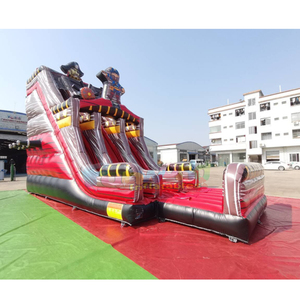 Commercial grade large toboggan gonflable black pearl <b>inflatable</b> pirate ship slide for outdoor party - Product Image 1