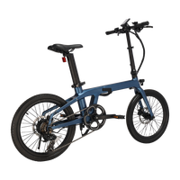 Vélo électrique pliable X3 en fibre de carbone, batterie au lithium 36V 350W, 7 vitesses, batterie amovible, léger, pour les trajets urbains