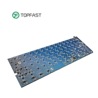 Desain Tata Letak Keyboard Guangzhou Qmk Via Papan Keyboard PCB Nirkabel 60% 65% 75% 80% 100% RGB dengan Fn