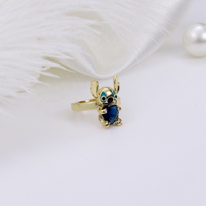 Nhẫn Thêu Động Vật Dễ Thương Thiết Kế Mới FR2084 2022 Trang Sức Nhẫn Mạ Vàng 14K 18K Đá Quý Nhiều Màu Sắc Cho Nữ - Product Image 4