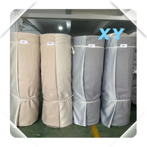 Verdunkelungs-Leinen-Vorratstoffe für moderne Fabriken in Keqiao China hochwertige günstige einfarbige Vorhang 280 cm Lagerposten gewebtes Fenster