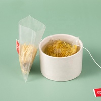 High qualität food grade einweg wärme dicht benutzerdefinierte nylon leere pyramide dreieck tee filter tasche verpackung