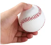 Bola de beisebol prática de uso recreativo, tamanho padrão para adultos sem marcação de couro coberto