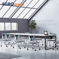 EGROspace Meubles pour étudiants Meilleure chaise de bureau de formation blanche pour salle de conférence