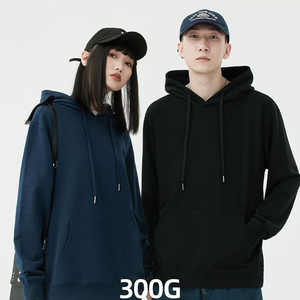 Hoodie 300g 100% katun terry harga pabrik sweatshirt hoodie cetak logo sesuai pesanan pabrikan hoodie Pria Wanita uniseks - Product Image 2