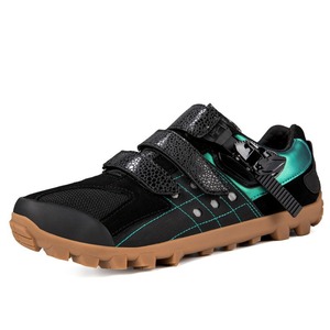 Chaussures de cyclisme à carreaux marron avec sangles Velcro et empeigne en mesh respirant pour hommes et femmes, pour la pratique en extérieur - Product Image 6