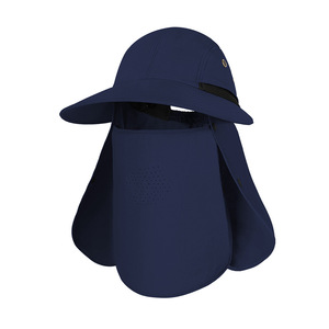Qianqianwo Outdoor Sun Hat One Size Quick-drying Wide Brim Breathable Fishing Hiking Protection Hat - Product Image 5