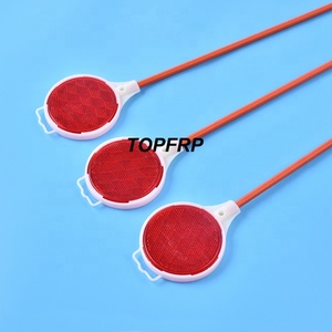 Marqueur de voie en fibre de verre durable, réflecteur rouge et bleu - Product Image 4