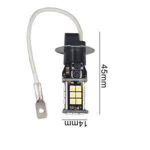 Luces antiniebla para coche H1 H3, faros de alta luminosidad (24 bombillas, 3030W), bombillas LED reacondicionadas y luces traseras - Product Image 5
