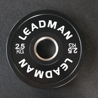 Ensemble de plaques fractionnées recouvertes de caoutchouc de petit poids robuste à code couleur pour l'entraînement en force de gymnastique