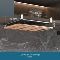 Étagère de cuisine murale gain de place pour porte d'armoire, support mural vintage en métal antirouille