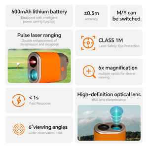 China Manufacture Golden <strong>Supplier</strong> High Accuracy and <strong>Multi</strong> Functions Handheld 1000m Hunting <strong>Rangefinder</strong> 600m <strong>Laser</strong> Range Finder - Product Image 5