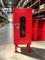 Armoire pour extincteur Jinkai avec enrouleur de tuyau, en acier au carbone thermolaqué, installation facile, flexible, légère, personnalisable