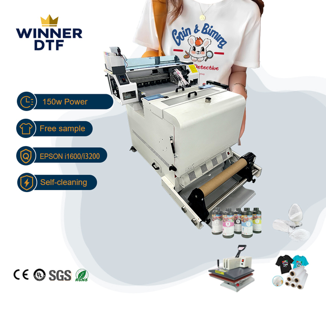 Winner Digital DTF Label Printer for Flex Textile T-Shirt Multifunction Portable Design 60cm Dual Eps I3200/4720/Xp600