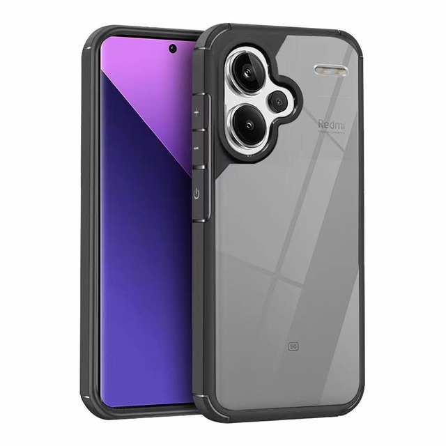 Hybrid Armor Shockproof Clear PC Matte Phone Case for Xiaomi Redmi Note 13 Pro Plus 4G/A1 Plus/12 /POCO X3 13C