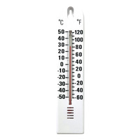 Thermomètre mural blanc en métal pour jardin, usage domestique et serres, vente en gros usine