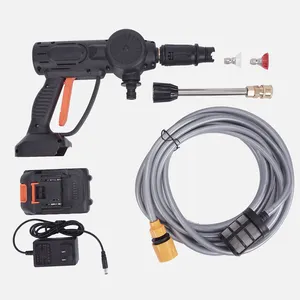 Cordless High Pressure Washer Spray Water Gun Car Wash Pressure Water Nozzle Cleaning Machine for 18V Battery
