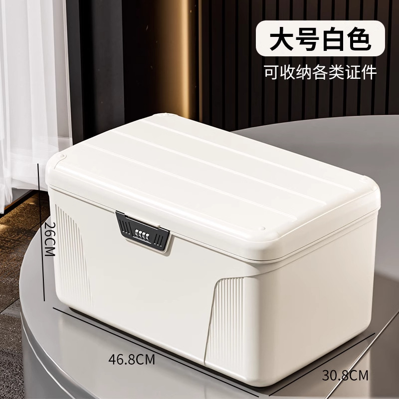 Large white size - with compartments [Four-digit password]