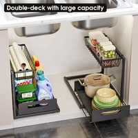 Étagère de rangement multifonctionnelle créative pour cuisine, organisateur coulissant pour armoire, étagère extensible pour évier, support pour couvercles de casseroles