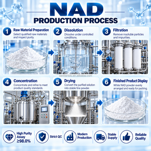 NAD polvere di elevata purezza 99% NAD integratore Nicotinamide adenina Dinucleotide NAD - Product Image 4
