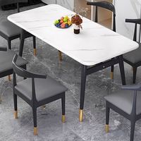 Mobilier commercial personnalisé style nordique cafétéria fast food café table basse en métal table de restaurant pour café