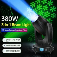 Projecteur de scène mobile 3-en-1 80W Spot/Wash/Beam CMY CTO avec mélange de couleurs DMX512 Blanc Effets d'éclairage professionnels pour l'industrie du divertissement