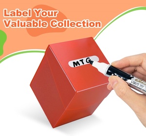 Custom PP Trading Card Deck <b>Box</b> Magnetic Card Storage Case Glossy <b>Lockable</b> Organizer with Drawstring Bag - Product Image 5