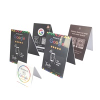 Kartu NFC Dua Sisi 213 215 216 Kartu Ulasan Google NFC 213 215 Stand Plastik Kartu Pesanan Restoran NFC