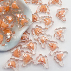 Transparent Acrylic Butterfly <b>Beads</b> For Bracelet Making Bulk Loose <b>Beads</b> Summer 2024 Yiwu Origin - Product Image 3