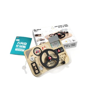 Volante de Madera Montessori - Juguete de Simulación de Conducción para Niños, Habilidades Motoras Finas y Juego Imaginativo - Product Image 1