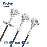 Hoogprecisie Type K thermocouple temperatuursensor, slijtvast, gepantserd, hoge temperatuur, explosiebestendig, Pt100 ODM
