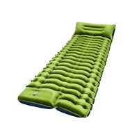 Matelas de camping gonflable en PVC imperméable, ultra léger, avec pompe intégrée, pour randonnée, voyage et plein air