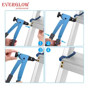 10" Hand Rivet Nut Gun Heavy Duty Hand Riveter Kit With 100pcs M3 M4 M5 M6 Rivet Nut And W