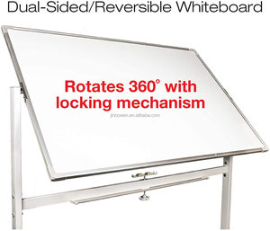 Office Magnetic Mobile Whiteboard Bracket Galvanized Customized Metal Easel Whiteboard For Classroom Workshop