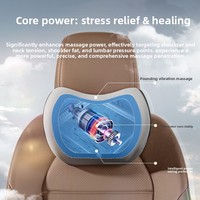 Coussin de soutien lombaire en mousse à mémoire de forme pour voiture, appui-tête ergonomique, soulagement des douleurs dorsales avec massage, accessoires universels pour sièges auto