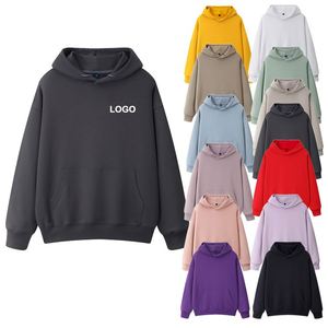 Sudaderas con Capucha para Hombre de Alta Calidad, 100% Algodón Grueso, con Logotipo Personalizado, Ropa Deportiva Oversize, Sudadera para Correr - Product Image 1