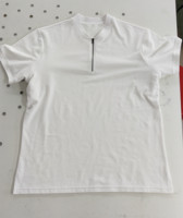 T-shirt basique pour homme à col montant et quart de zip, avec panneau anti-transpiration intégré sous les aisselles, idéal pour le quotidien professionnel