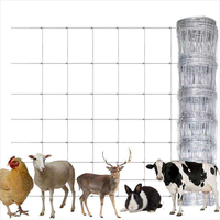 Fil de fer galvanisé haute résistance pour clôture agricole, technique de tissage plat, pliable pour l'élevage (moutons, chèvres, cerfs) et l'utilisation en pâturage
