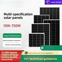 Système de production d'énergie solaire photovoltaïque monocristallin portable domestique MPPT au lithium-ion 1000W 220V/230V avec stockage inversé