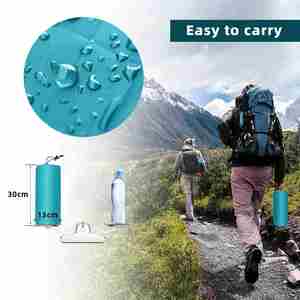 Colchoneta Inflable Ligera de TPU para Acampar, Colchón de Aire Portátil e Impermeable con Bolsa de Transporte para Senderismo al Aire Libre - Product Image 4