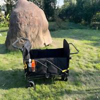 Chariot pliant multifonctionnel à libération rapide pour camping extérieur, lit pliant en métal ultra-résistant, petit chariot portable