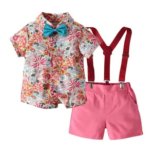 Conjunto de camiseta y pantalones cortos para niño, conjunto de ropa para niño, 2 uds.