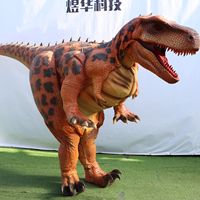 Costume de dinosaure T-Rex animatronique réaliste en acier, fait main sur mesure, avec jambes cachées, pour adultes et enfants, taille réelle, utilisation en extérieur/intérieur